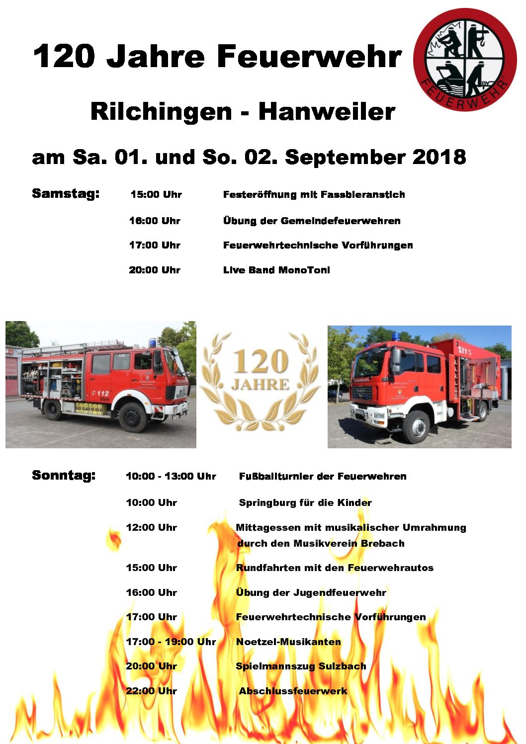 120 Jahre Feuerwehr Rilchingen-Hanweiler